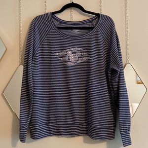 Disney Cruise Line Striped Long Sleeve Top Size XL(XXL)